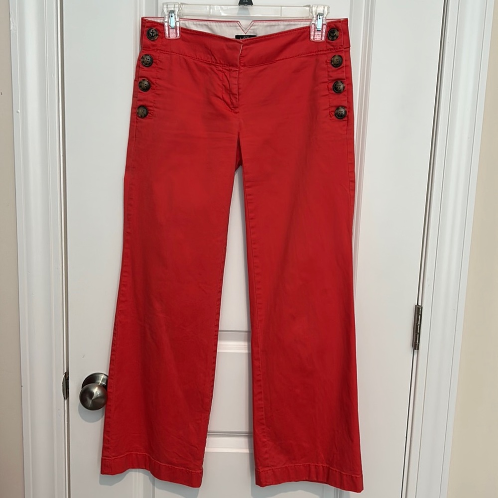Loft 0p coral trousers